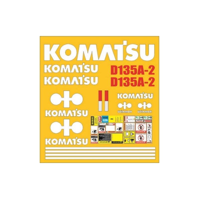 KOMATSU D135A-2 PINTAR FONDO AZUL