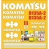 KOMATSU D135A-2 PINTAR FONDO AZUL