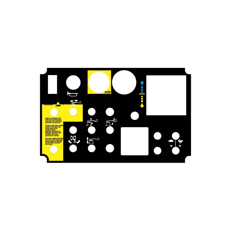 CALCOMANIA PARA TABLERO GENIE Z34-22RT CONTROL BOX 65521