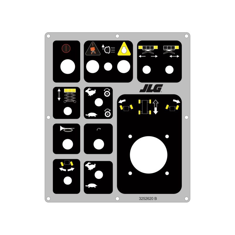 CALCOMANIA PARA TABLERO JLG 3252620 CONTROLLER BOX LID