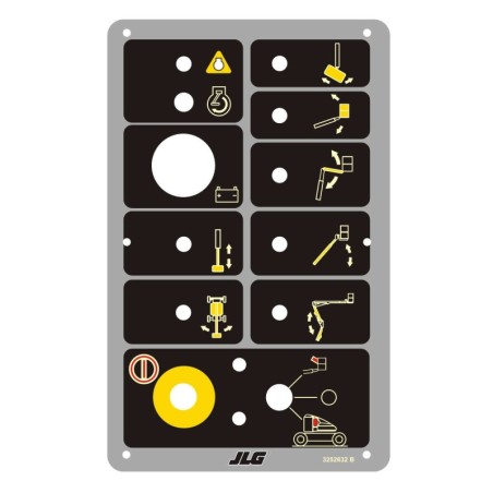CALCOMANIA PARA TABLERO JLG 450A