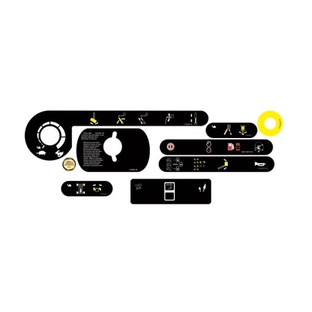 CALCOMANIA PARA TABLERO JLG 600AJ TABLERO CANASTILLA