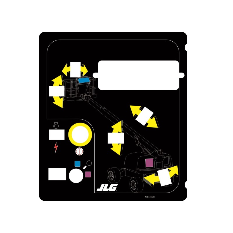 CALCOMANIA PARA TABLERO JLG1MTB 400S CONTROL BOX 704465