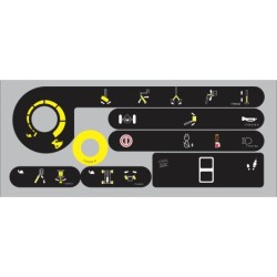 CALCOMANIAS PARA TABLERO DE CONTROLES JLG 600S