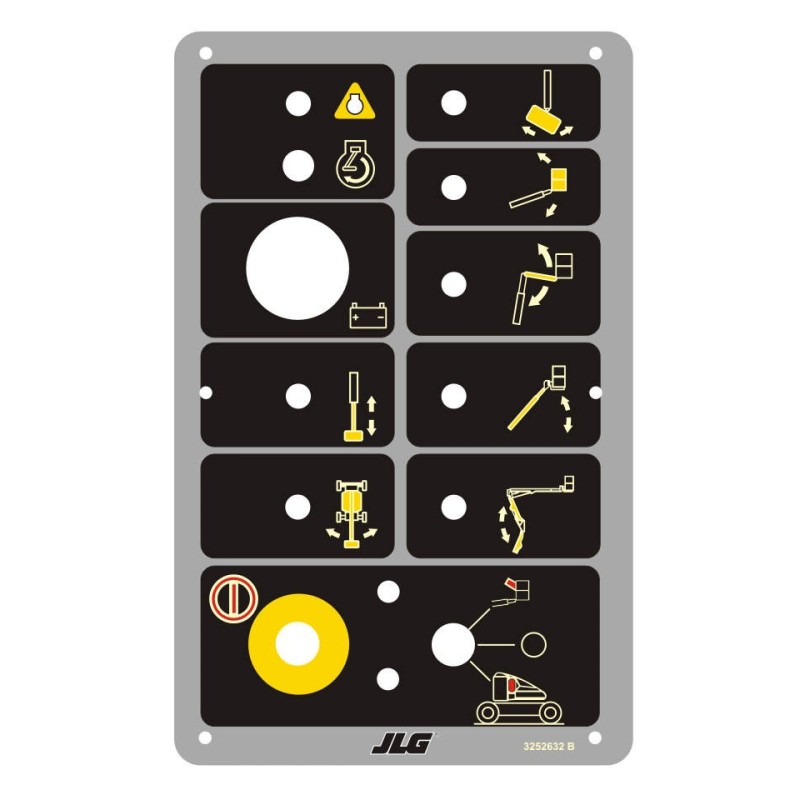 CALCOMANIAS PARA TABLERO DE CONTROLES JLG E450AL