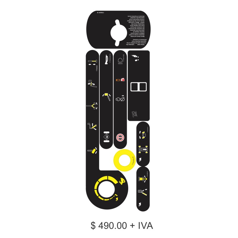CALCOMANIAS PARA TABLERO JLG 800A TABLERO