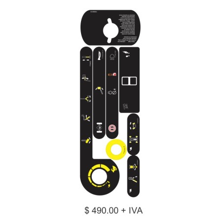 CALCOMANIAS PARA TABLERO JLG 800A TABLERO