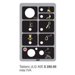 CALCOMANIAS PARA TABLERO JLG TABLERO 40E