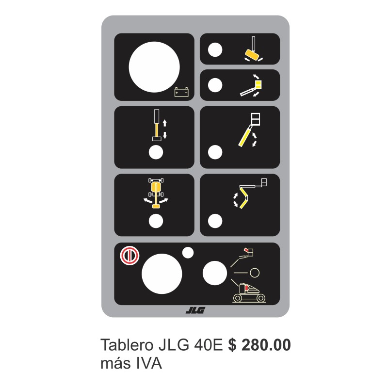 CALCOMANIAS PARA TABLERO JLG TABLERO 40E