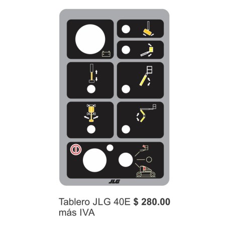 CALCOMANIAS PARA TABLERO JLG TABLERO 40E